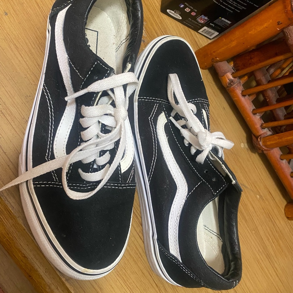 Vans Classic Black and White Old Skool Shoes